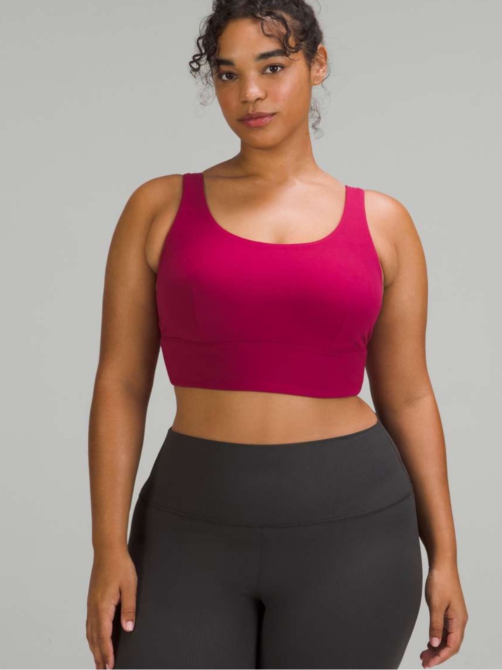 lululemon athletica align sports bra c/d cup. Pomegranate size 10